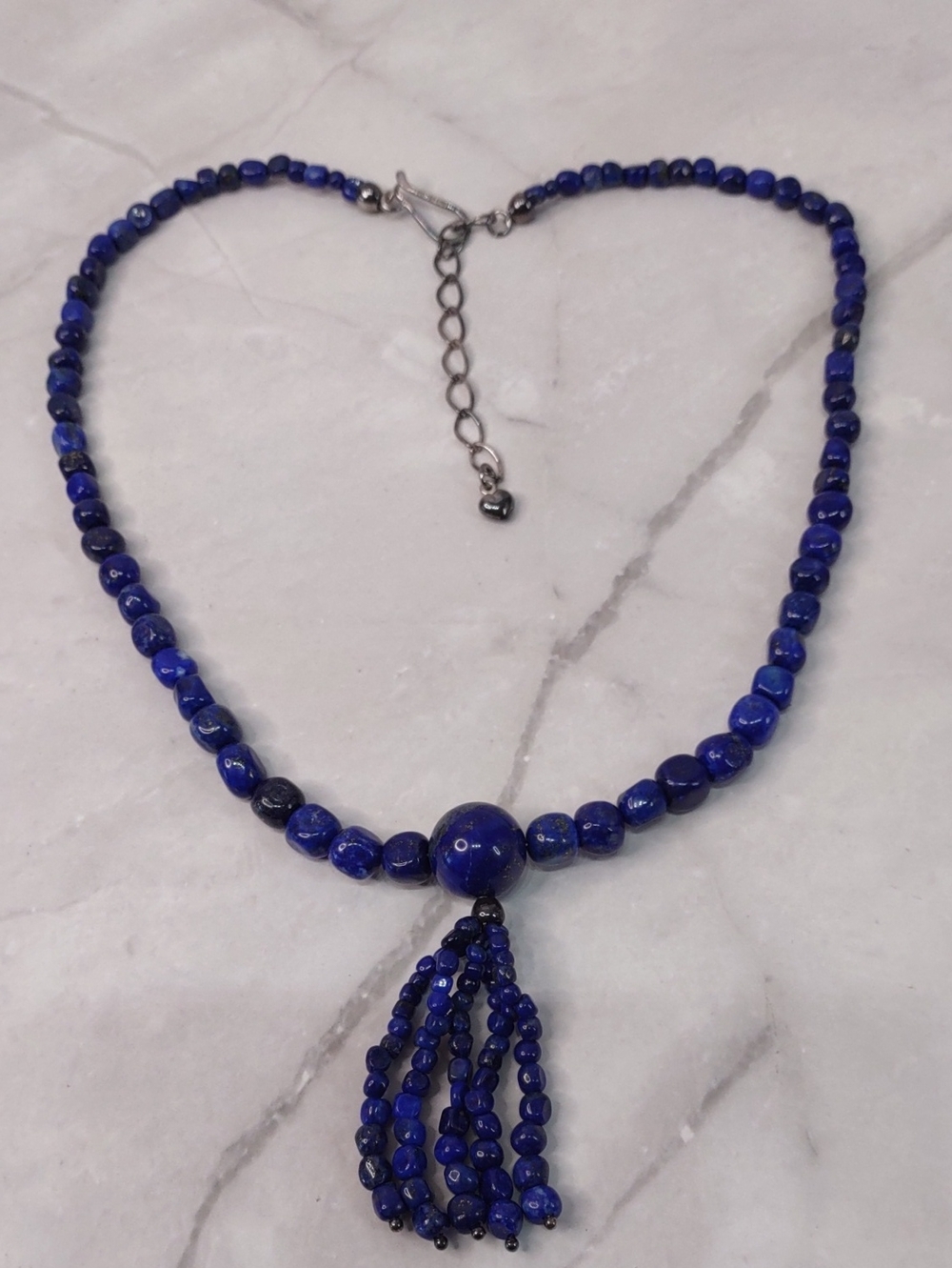 Jay King Lapis Lazuli Tassel Necklace